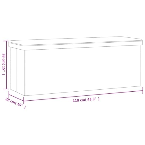 Banc à chaussures pliable et rembourré avec coffre de rangement