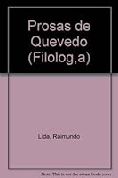 Prosas de Quevedo (Filologia) 847423140X Book Cover