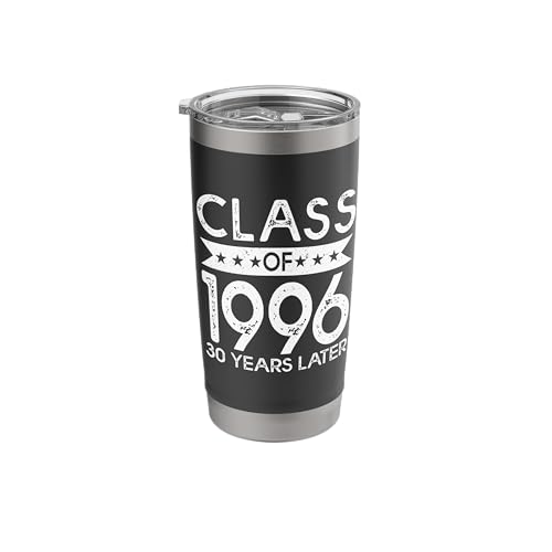 Vintage Class Of 1996 Reunion Classmates Party High School Stainless Steel Insulated Tumbler