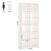 Tribesigns 71.65 Inch Tall Narrow Bookcase Bookshelf, White Modern Bookcase with 12 Cube Storage for Home Office, Vertical or Horizontal