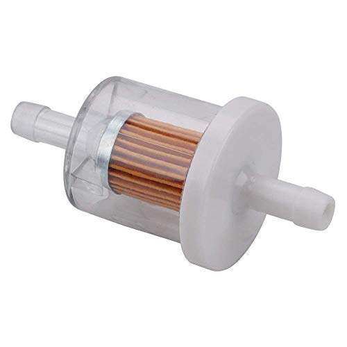 Tvent 1/4" Fuel Filter 493629 691035 With Fuel Line Camp Replacement For 49019-0027 49019-7001 845125 Motorcycle Motor Lawn Tractor Mower (Pack Of 8) #TOP5