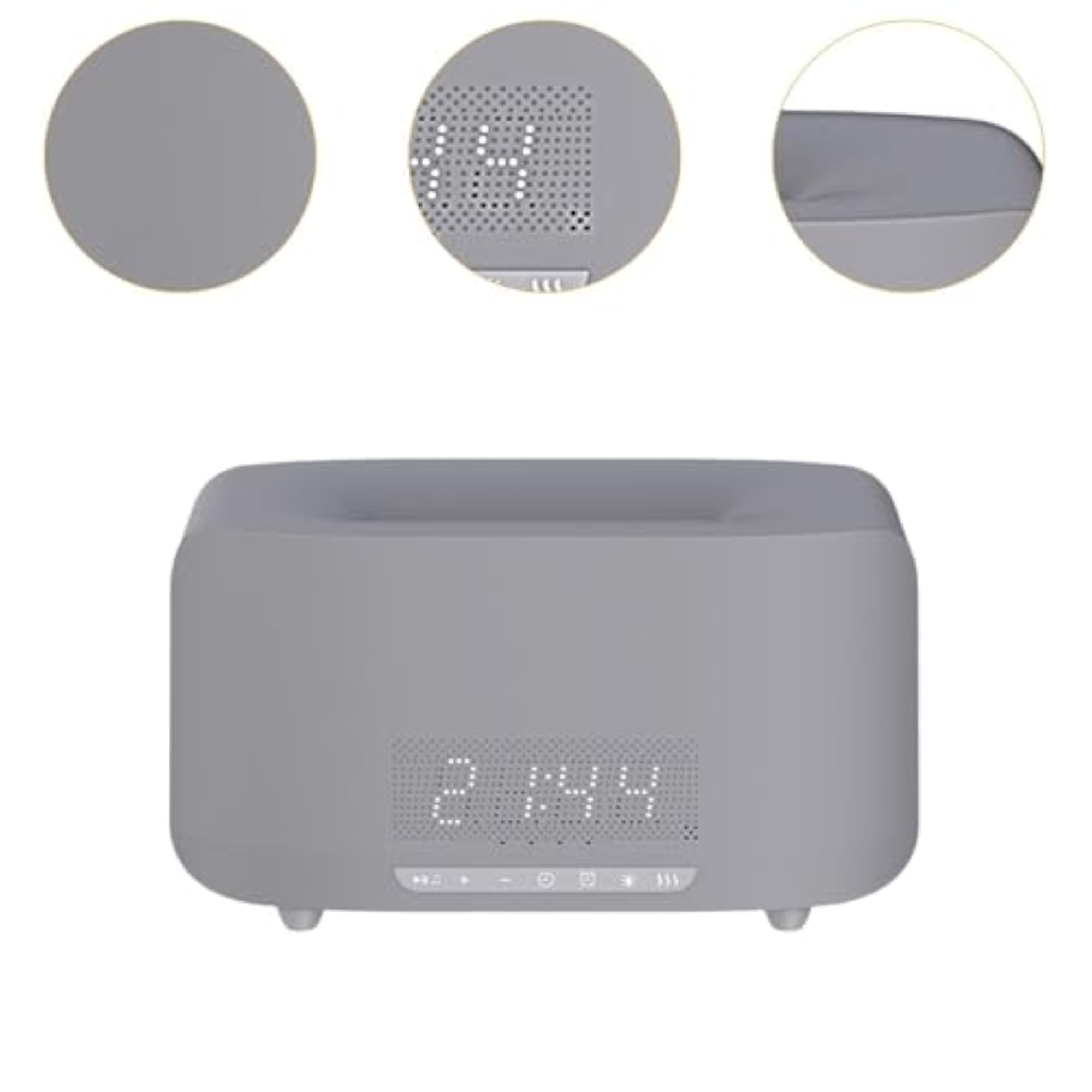Flame Diffuser Humidifier with Alarm Clock