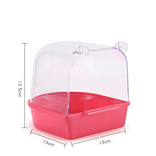 Bird Bathtub Birdcage Acessórios (Vermelho)