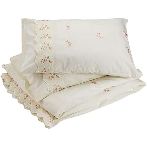 Rapport Home Floral Lace Trim Bedding Set Cover