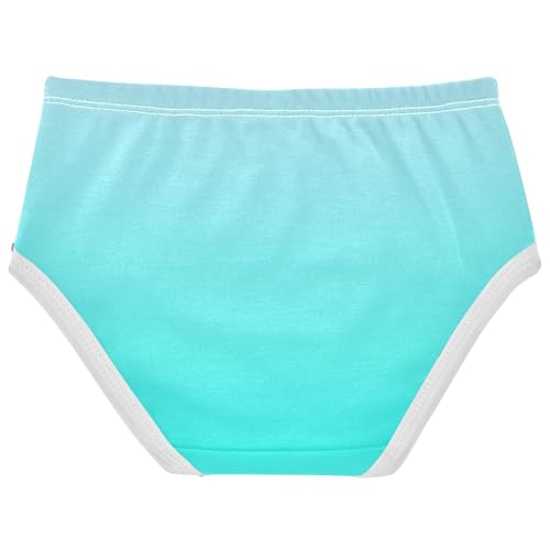 Joisal Cotton Girls Underwear Toddlers Elegant Blue Turquoise Gradient Panties for Girl Durable Undies Kids Briefs 2t2