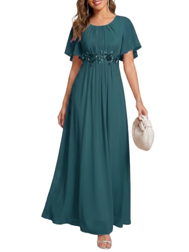 Image of Ever-Pretty Women's Applique Chiffon Formal Wedding Guest Dresses