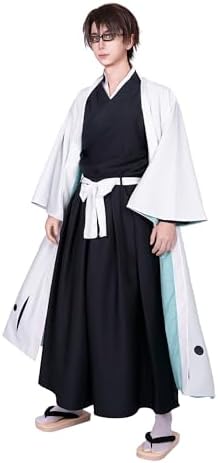 OSIAS Hombres Anime Aizen Sousuke Disfraz de Cosplay