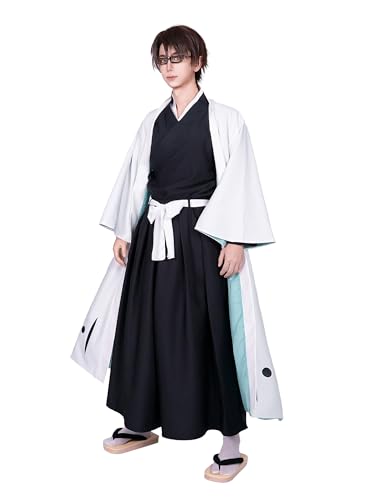 OSIAS Hombres Anime Aizen Sousuke Disfraz de Cosplay