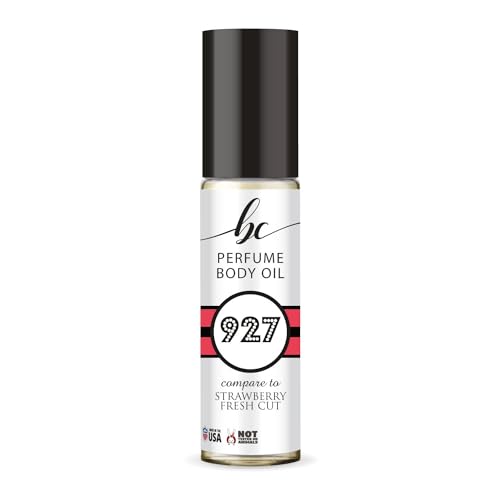 BIOCURA BC Perfume 927 Inspired by Strawberry Fresh Cut For Women & Men Fragrance Body Oil Roll-On 0.3 Fl Oz/10ml