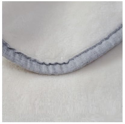 サマルカンダリア オーガニック綿毛布 シングル ナチュラル・ブルー 140cm×200cm