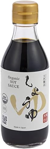 Organic Soy Sauce 6.8/17 fl oz (200/500 ml) USDA Certified Shoyu, Kioke Naturally Brewed in Japan, Non-GMO, Aging for over 1 year (6.8)