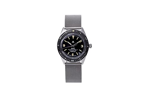 NAVAL WATCH Produced by LOWERCASEFFRXB001 Black dial/Quartz Mesh Metal Strap