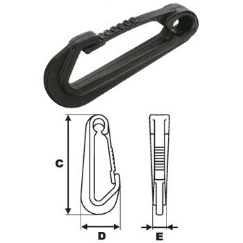 image for Fms Ravenox Wingless Snaphook Bungee Hook | Wingless Snaphook Bungee H