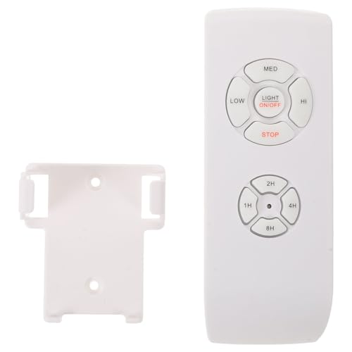 JECOMPRIS Telecomando universale per ventilatore: regolatore a 3 velocità con timer 1/2/4/8 ore - Telecomando sostitutivo per lampada da soffitto per ventilatore da soffitto