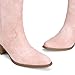 DREAM PAIRS Cowboy Boots for Women Cowgirl Western Boots Fashion Embroidery Stitched Chunky Heel Mid Calf Boots,Size 8,Light Pink,DWUMMB2504