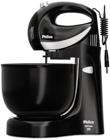 Batedeira Philco Portátil 4L 500W 4 Velocidades PBT50A 220V