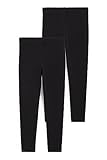 Länge: Normale Länge C&A Kinder Mädchen Hosen Leggings Skinny 2er Pack Multipack schwarz 128