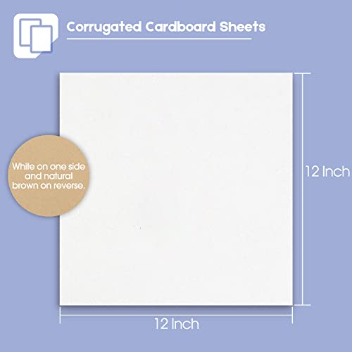 Image of Golden State Art 10 Pack 12x12 Corrugated Cardboard Sheets