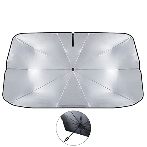 Kripyery Paraguas de Sombra de Sol instalación Simple práctica Reflectante automotriz Parabrisas Parasol B S Cover