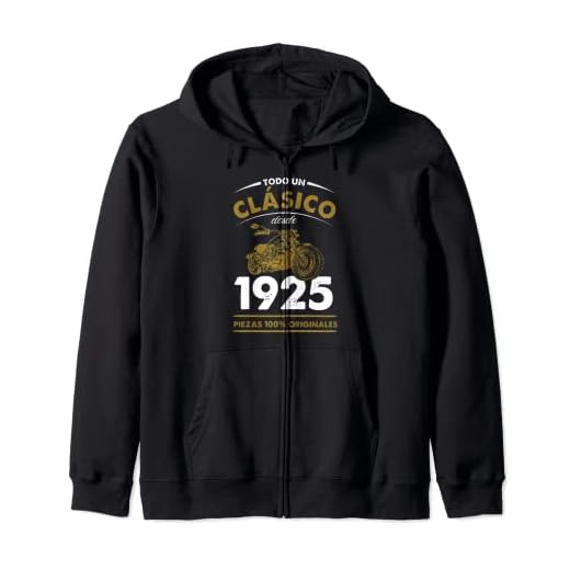 98 Años Cumpleaños Moto Biker Hombre Motero Nacido En 1925 Sudadera con Capucha
