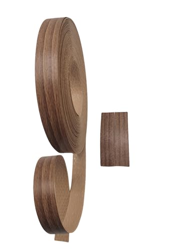 Image of HGKJHFmelamine Edging Tape. pre Coated with hot melt Adhesive Flexible Veneer Edge Edging, Used for Cabinet and Furniture Maintenance (No16-Wood Grain Color, 1.81cm*20ft)
