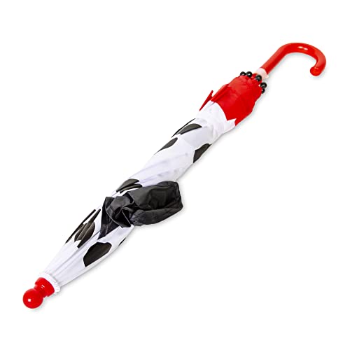 Shedrain Kids Umbrella For Girls & Boys - Pinch-Proof, Easy Grip Handle - Compact Children's School & Travel Umbrella With Large 38" Dome, Heavy Duty Steel Shaft & Fiberglass Ribs (Spot Dog) #TOP1