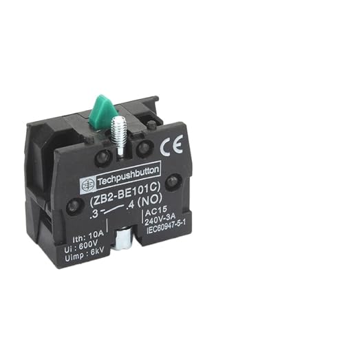 Interrupteur à bouton-poussoir commande 22mm panneau rond plat XB2-BA