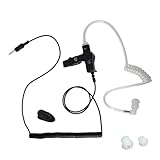 アイコム対応 インカム イヤホン アルインコ/ヤエス/スタンダード/モトローラ 用のトランシーバー 3.5φ トランシーバー ハンディ用 チューブ式カナル型 カールコード DJ-PX5 PX7 PX10 SP-16(B) EME-66B 67B 互換品 FIELD GEAR EPPRO-ATU クリップ イヤーピーススペア2個付 (プラグサイズ 3.5Φ（3.5mm）)