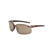 Radians 29117 Crossfire ES5 Safety Glass with Brown Frame, Standard, HD Brown Mirror Pack of 12