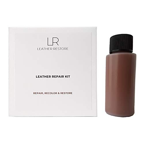 Leather and Vinyl Repair Kit with Ready to Use Color, British TAN - Repair, Recolor & Restore Couch, Furniture, Auto Interior & Car Seats