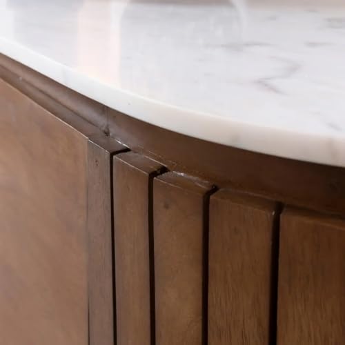 Image of The Attic Carlston TV Cabinet,Solid Wood Sideboard TV Cabinet for Living Room - Carlston Model, Provential Teak Matte Finish