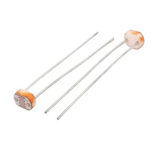 uxcell レジスター モデル5528 ライト メタル製 センサー 2本入 LDR CDS 5mmヘッド直径 100mW