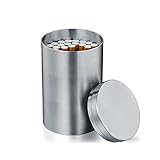 Étui à cigarettes cylindrique en acier inoxydable, portable, grande capacité, étanche, peut contenir 90 ou 50 cigarettes, Il est très bien aussi Cartouche pour Café Thé Sucre Épice Coton-tiges Bâton