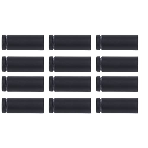 Standoff Screw, 12PCS 19×50mm Advertising Nail Thickened Stainless Steel Stable Polished Matte Black Standoff Screws Acrylic