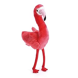 DEMDACO Flamingo Small Hot Pink 10 inch Polyester Fabric Plush Stuffed Animal Toy