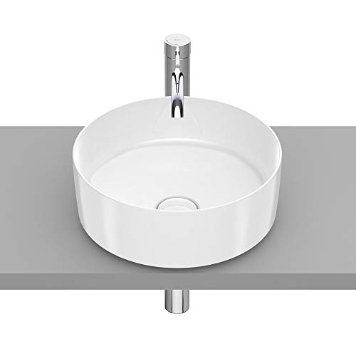 Roca,INSPIRA,ROUND - Lavabo de FINECERAMIC® de sobre encimera,Blanco,370mm x 370mm x 140mm,A327523000