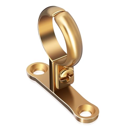 Gadpiparty Heavy Duty Brass Pipe Clamp Outer Quick Installation Wall and Ceiling Mount Pipe Bracket for Industrial and Home Use Support