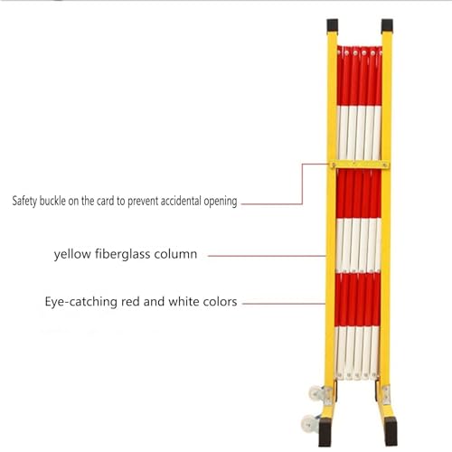 Barrière de sécurité rétractable en métal extensible pour protection industrielle