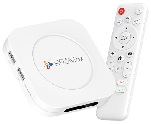 LEFFOT M1 Plus 4K Ultra HD Android 14.0 TV Box 2025, 4GB RAM 128GB ROM, 4K IP-TV Box Android TV per lo Streaming, Supporto Controllo Vocale, 2.4G e 5G WiFi 6, BT 5.4, HDR10, RK3528 Quad-Core A53 CPU