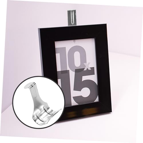 Image of 10pcs Metal Picture Frame Hooks for Wall Mounting Photo Hanging Hardware for Art and Photography Display for Use