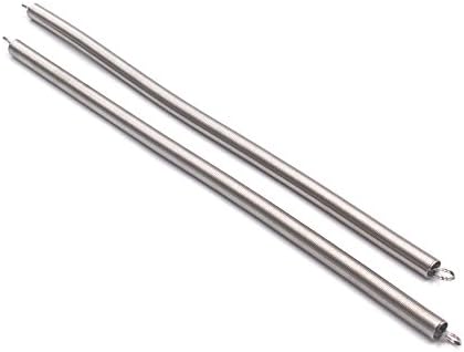 2Pcs Zinc Plated Steel Wire Extension Spring 20 Inch