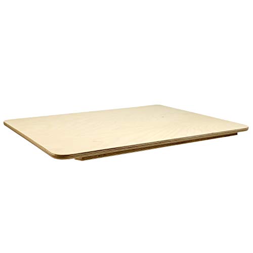 Tabla de cortar rectangular de madera natural 49x37 cm miniatura 2
