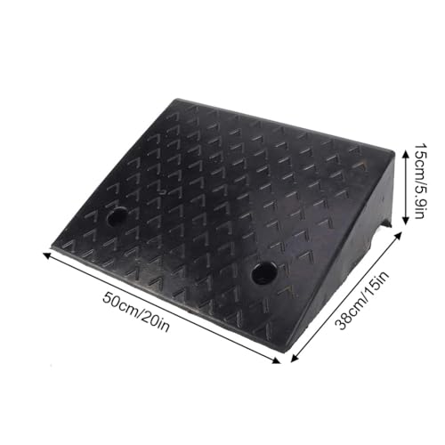 Rampa portátil negra de goma para auto, antideslizante miniatura 2