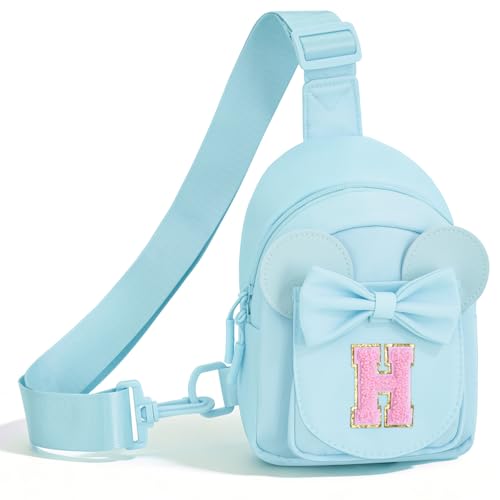 Uygafly Gifts for Girls Kids Toddler,Initial Crossbody Bag Purse Blue,H by Uygafly - Used condition - US$17.19