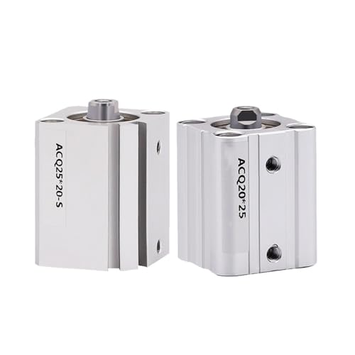 Cilindro neumático de doble acción ACQ20 con pistón magnético de 20mm 2