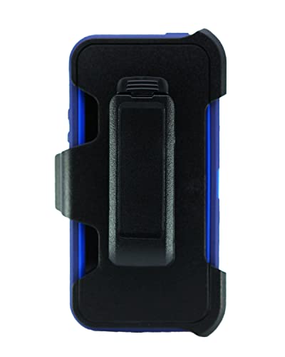 Wallskin Case For Iphone 5S / 5 / Se (2016) With Screen Protector Heavy Duty Full Body Military Grade Drop Protection Carrying Cover Holder | Holster For Men Belt With Clip Stand – Navy Blue #TOP5