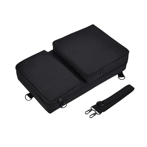 PTDIUNMG Funda para Controlador de DJ Compatible con Pioneer DDJ-400 DDJ-FLX4, Bolsas de Almacenamiento Acolchadas para Controlador de DJ portátil con Accesorios de Correa de Sholder, Negro, Soporte