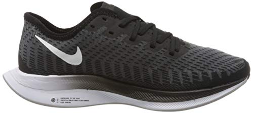 Tênis de corrida feminino Nike Zoom Pegasus Turbo 2, Black/White-gunsmoke-atmosphere Grey, 5