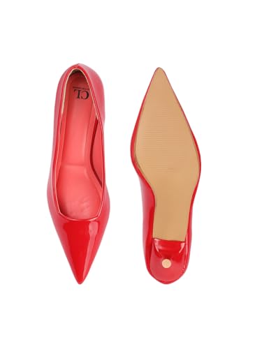 Image of Carlton London Women Comfortable Stiletto Heel Pointed Toe Slip On Fashion Shoes for Daily use, Office use, Casual use