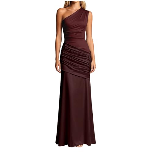 Robe de soirée en satin chic pour invité de mariage et cocktail party
